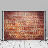 Aperturee - Grunge Retro Red Brick Backdrop For Photography